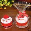 1PC Cute Santa Claus Snowman Christmas Tree Cupcake Towel Baby Shower Washcloths Birthday Party Favors for Guests