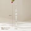 Metal Transparent Acrylic Christmas Ornament String Pendant for Tree Decoration, Festive Dress Hanging Decor with Crystal Effect