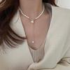 Sweet Love Heart 100% Natural Baroque Freshwater Pearl 14K Gold Filled Female Necklace  For Women Chains Gifts No Fade