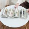 Foldable PU Leather Travel Cosmetic Bag Large Capacity Portable Women Makeup Case Toiletry Makeup Organizer Storage Bag