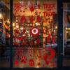 Reusable Halloween Window Stickers Scary Realistic Electrostatic Window Decals  Home Decoration