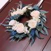 Spring Season Blue Rose Wreath Wedding Birthday Party Decoration Top Sale
