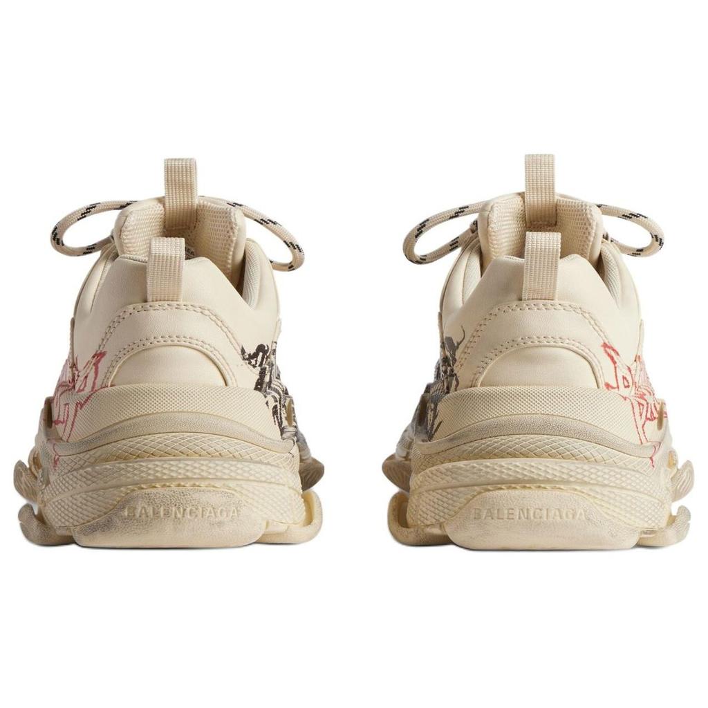 Balenciaga Triple S Fai da te Metallo Bianco Rosso 536737W2FAY9016