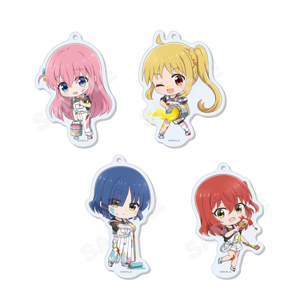 Anime "Bocchi the Rock!" Round Stand Keychains, 3rd Edition, Box of 7