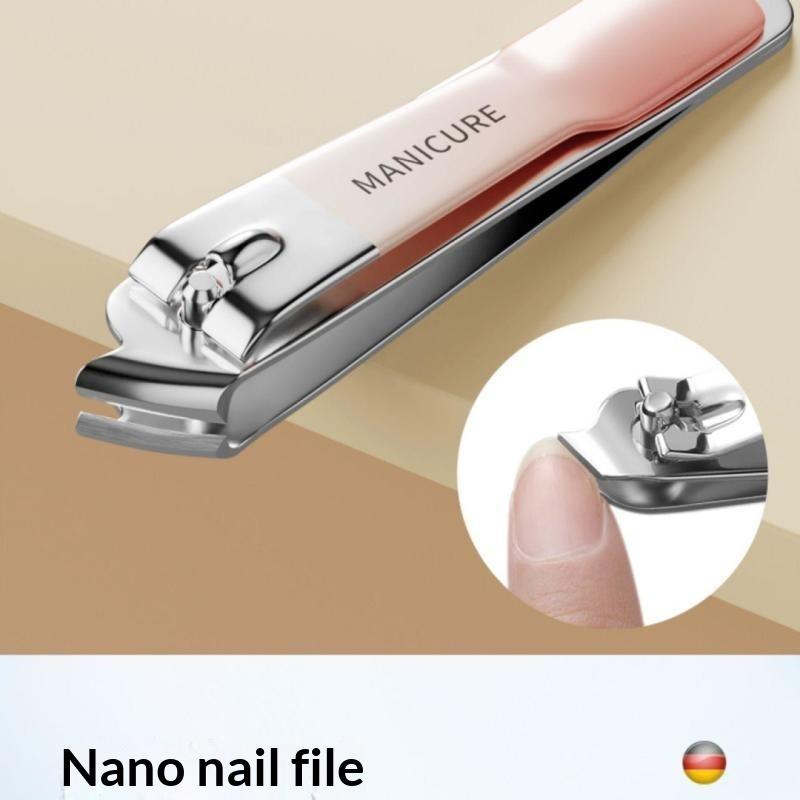 Stainless Steel Nail Clipper Set With Ultra Sharp Blades Portable Case For Home Travel Manicure Grooming