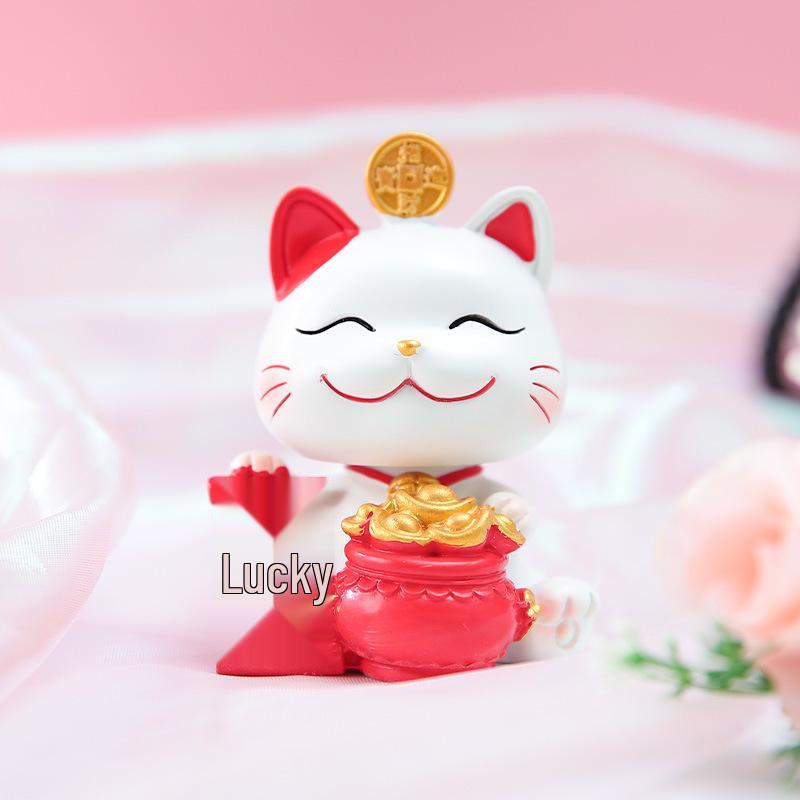 Festive Cat New Year Ornament - Creative Living Room Decoration & Entrance Craft Gift