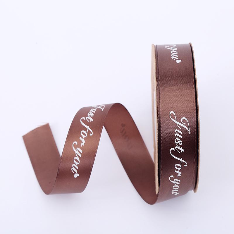 2.5cm Satin Ribbon for Gift Boxes, Cakes, and Flowers - Decorative Bowknot and Woven Colored Ribbon
