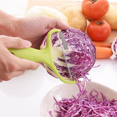 Râpe à chou multifonctionnelle, grattoir à fruits et légumes pour chou violet, couteau d'office, éplucheur ménager à large ouverture