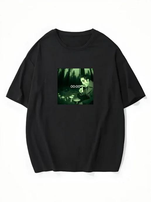 Oversized T-shirt with “Twilight” print M