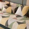 Geometric Pure Cotton Four-season Universal Sofa Cushion Fabric Anti-slip Leather Sofa Cushion Nordic Simple Cover Cover
