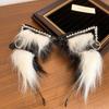 Hairpin Plush Headband with Love Pendant Halloween Cosplay Costume Cat Ear Lolita Hair Band  Girls