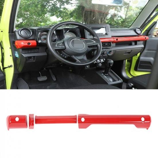 Center Console Grab Handle Cover Trim Kit For Suzuki Jimny 2019+ Red Accessories