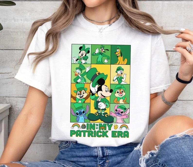 Mickey Friends In My Patrick Era Saint Patricks Day Tshirt Unisex Unisex S