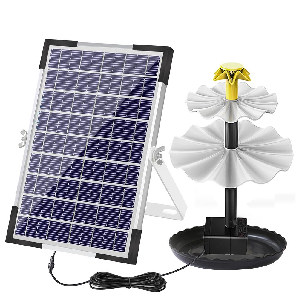 

3-Tier Solar Bird Bath Fountain with Solar Panel Decorative Fountain Water Fountain and Birdbath for Garden Patio Yard and Deck CHINA