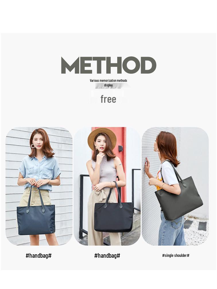 Tao Yin Fashionable Oxford Cloth Large Women's Shoulder Bag - 2024 Korean Style