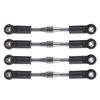 RC Car Aluminum Buckle Arc Chain Upgrade Part for 1/10 Slash 2WD/Stampede 2WD/Rustler 2WD/Bandit 2WD Adjustable Steering Rod