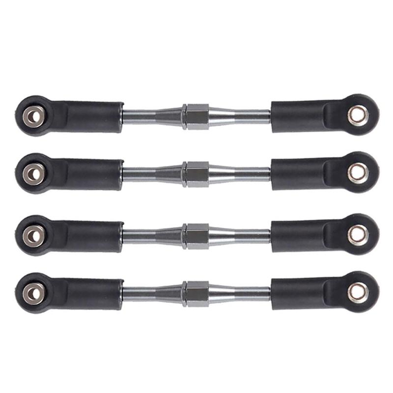 RC Car Aluminum Buckle Arc Chain Upgrade Part for 1/10 Slash 2WD/Stampede 2WD/Rustler 2WD/Bandit 2WD Adjustable Steering Rod