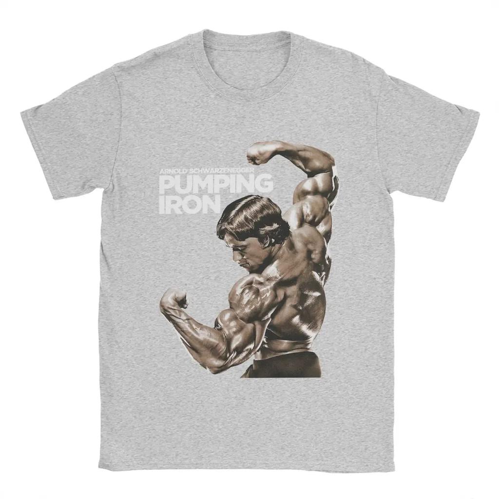 Freizeit Arnold Schwarzenegger T-Shirt für Männer O Hals Baumwolle T Shirts Kurzarm T-Shirts Neue Ankunft Tops