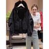Short Korean Style Fashion Autumn New Loose Versatile Casual Waterproof Hooded Jacket Top for Women