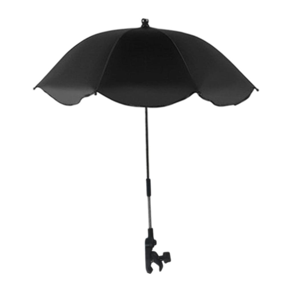 Beach Chair Umbrella with Adjustable Clamp Flexible for Garden Pool Backyard
