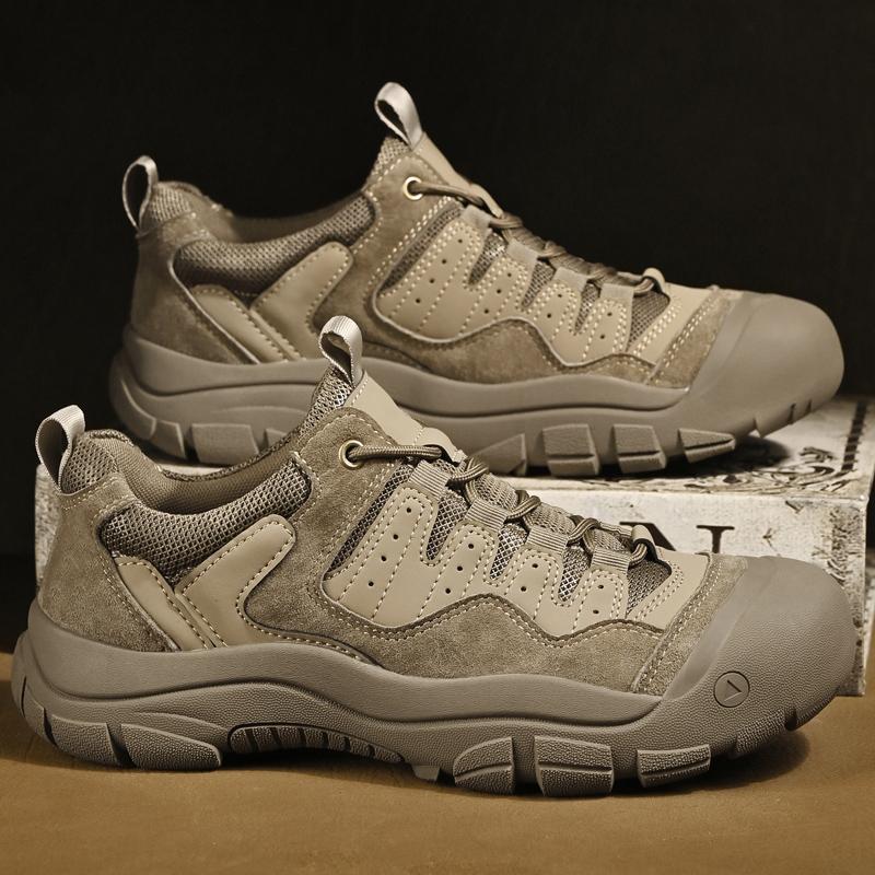Fashion Outdoor Casual Leather Shoes New Fashion Men's Sneakers Non-slip Male Treking Footwear Versatile Hiking Shoes Handmade Trainers