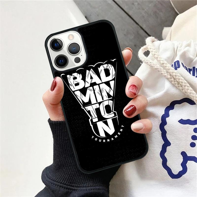 Badminton Sport Phone Case For iPhone 17 Air 15 16 Cover 11 13 14 Pro Max 12 Plus Max Fundas