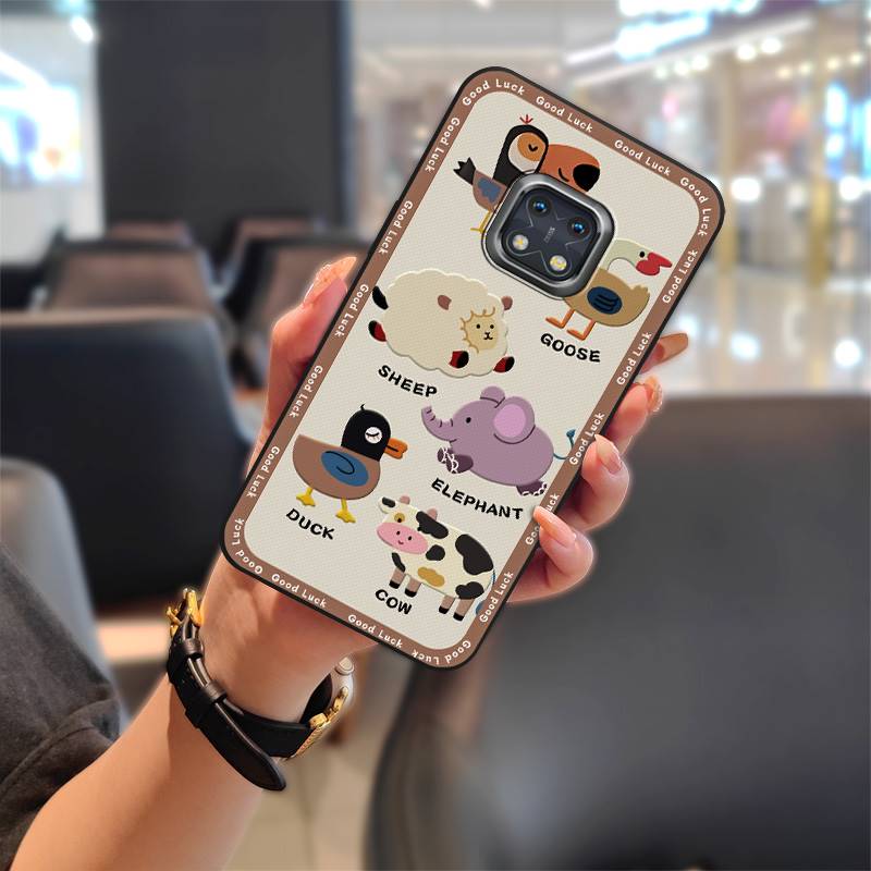 TPU Soft Case Phone Case For Nokia XR20 Waterproof Shockproof Protective Dirt-resistant Back Cover Full Wrap Cartoon