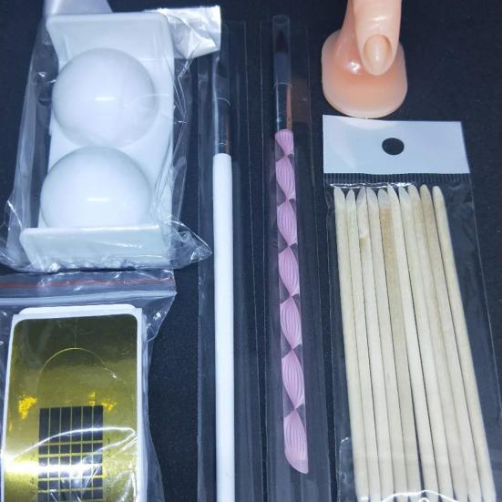 12-color Manicure French Rhinestone Glitter Powder Beginner Nail Art Tool Kit