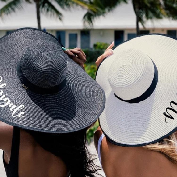 Comfortable Bridal Event Sun Hat With Breathable Straw Design And Large Brims for Daily Wear and Special Occasion