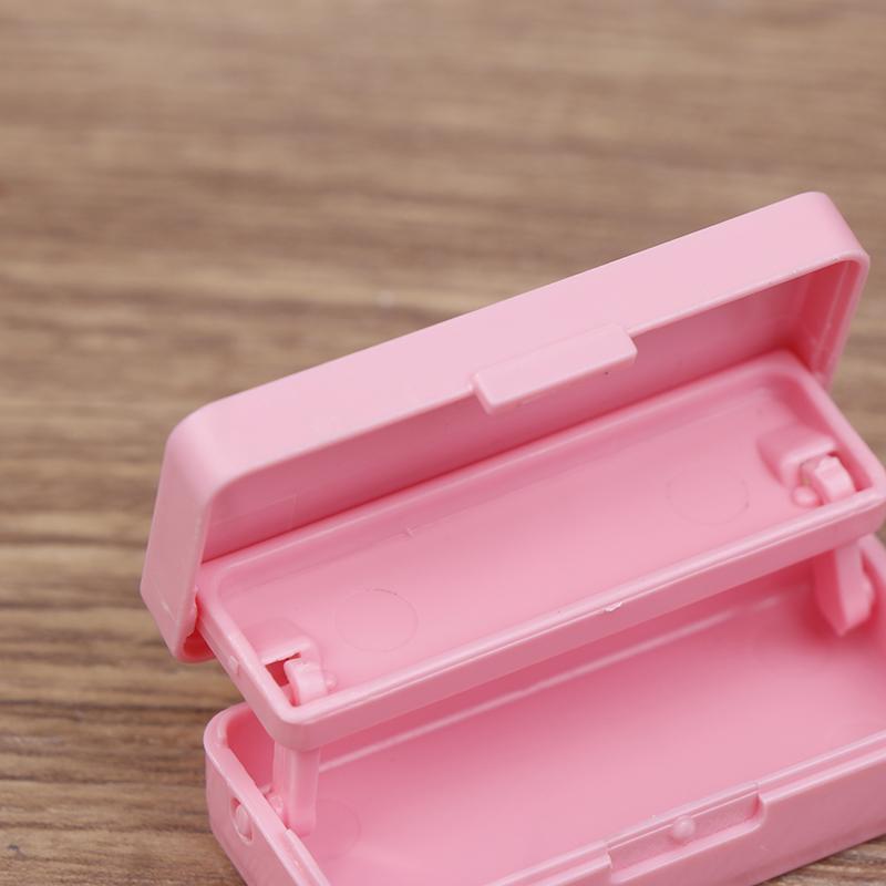 Dollhouse Miniature Stationery Pencil Case School Stationery Box Desk Ornaments Model Toys For Doll House Accessories