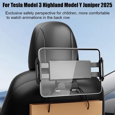 Telefon iPad Halter Tablet Für Tesla Model 3 Highland Model Y Juniper 2025 Tablet für Auto Kopfstütze Rücksitze Autozubehör