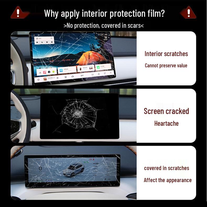 Lexus LX600/700h 2025 Center Console Gear Shift & Navigation Screen Protective Film