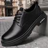 Leather shoes new casual shoes British style big head lace-up leather shoes casual shoes