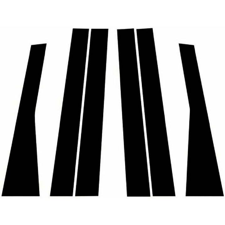 

6Pcs Car Door Window Pillar Post Side Cover Molding Trim Stickers Decoration for Jeep Grand Cherokee 2011-2019 2020 2021 Black
