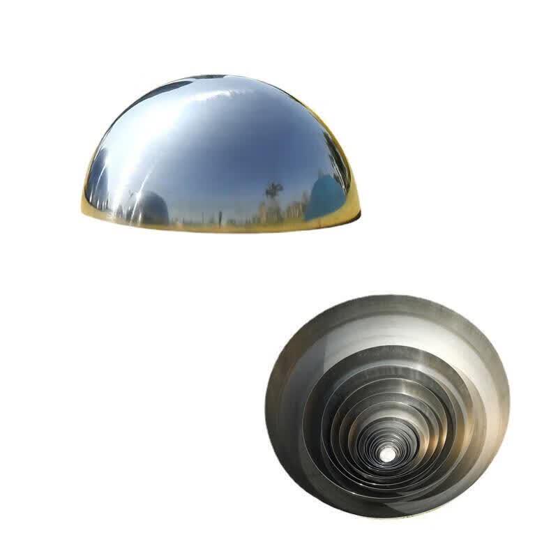 Stainless Steel Mirror Polished Decorative Hollow Hemisphere
