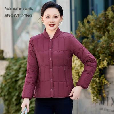 Jaqueta Leve de Penugem de Pato Feminina