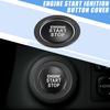 Engine Start Stop Ignition Button Overlay Cover Decal Trim Sticker for Toyota Camry Tacoma Prius Avalon RAV4 Mirai Corolla Aluminum Alloy Black