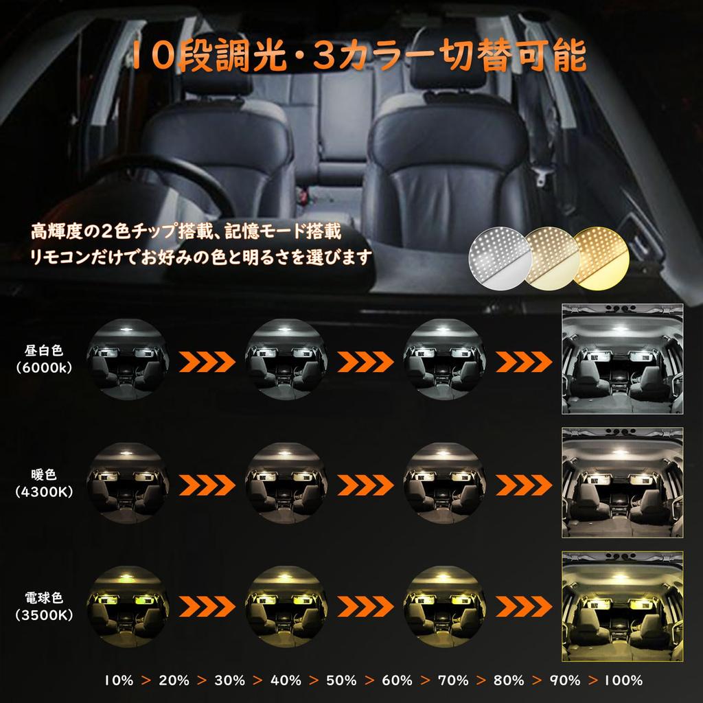 Honda New Freed GT Series LED Room Lamp FREED Dedicated Interior Light 3 Color Switching Bulb Warm Interior Light Custom Parts LED Bulb 3 Pieces Easy