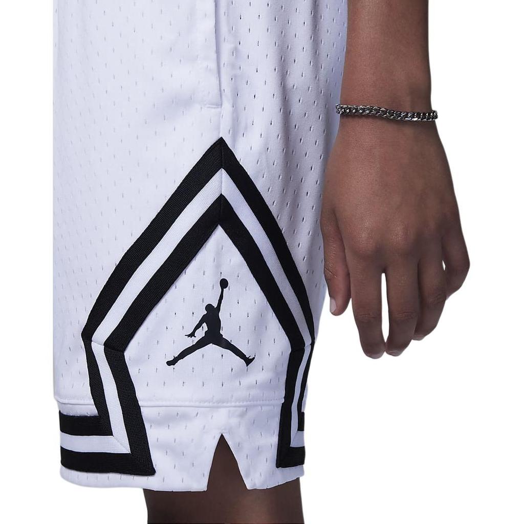 Jordan Mesh Breathable Comfortable Sports Shorts Kids Bottoms White DR8097-100