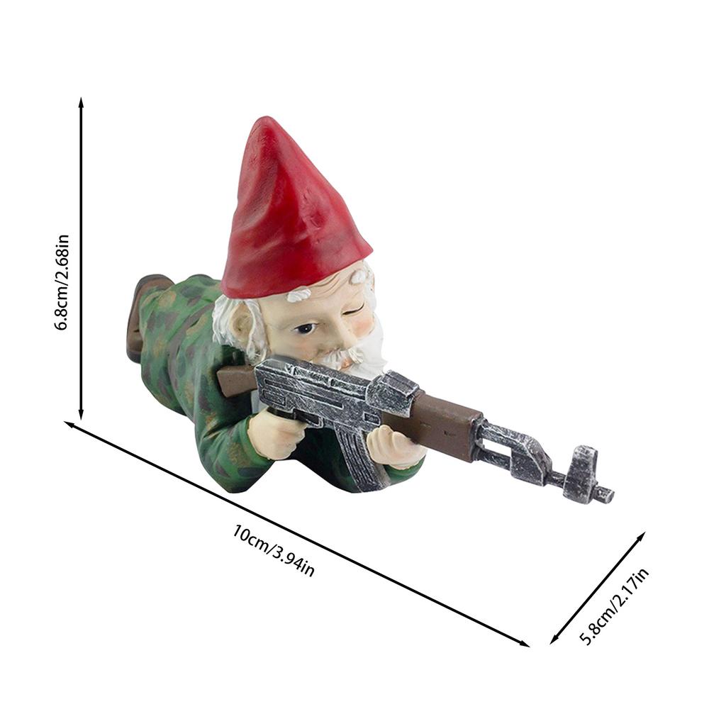 Nouvelle Sculpture Figurative Intérieur Extérieur Maison Jardin Décor Décoration Jardin Gnome de Jardin Drôle Statue Résine Bureau Ornement de Pelouse