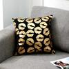 Love Black And White Bronzing Cushion Decorative Pillows Gold Foil Geometric Pillowcase Home Decor Sofa Throw Pillow 17*17inch
