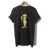 Alien with Peace Sign T-Shirt 100% Lightweight Cotton NEW Mens Unisex Size S-XL