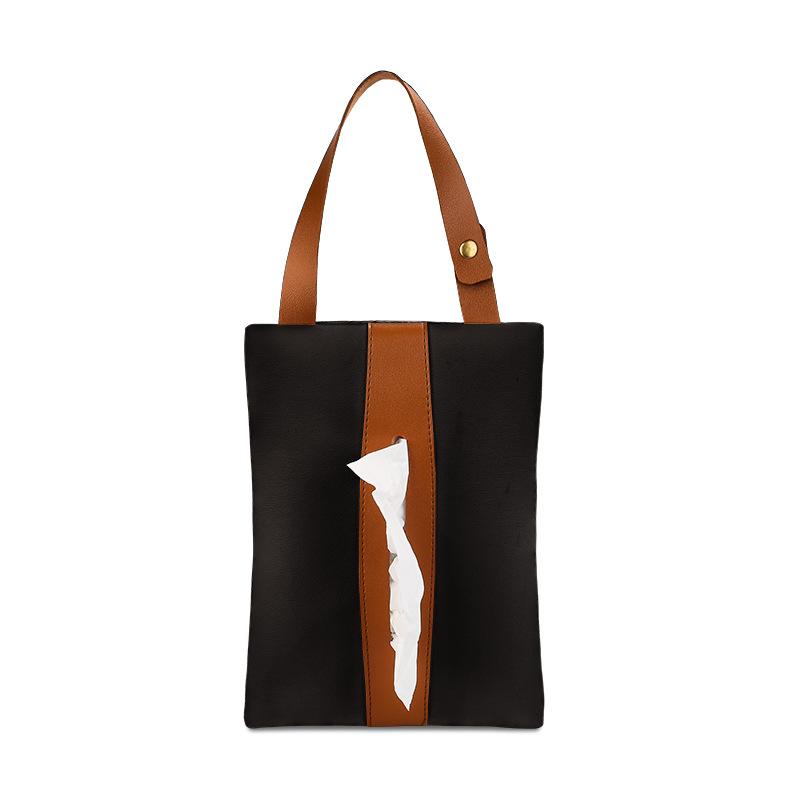 Auto Taschentuchbox Hängende Leder Schublade Karton Sitzlehne Nordischer Stil Hängetasche Kreative Auto Innendekoration