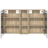 Bathroom Cabinet Set 3 Pcs 100 X 10.5 X 60.5 Cm Particleboard