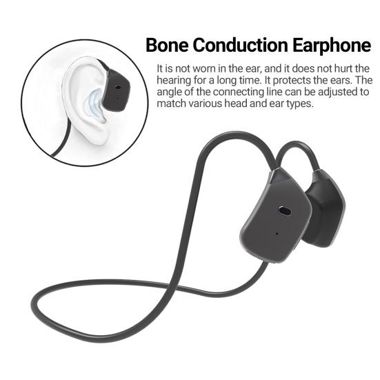 Bone Conduction Earphone Stereo Surround Wireless Not In-ear Bluetooth-compatible Headset MP3 Player