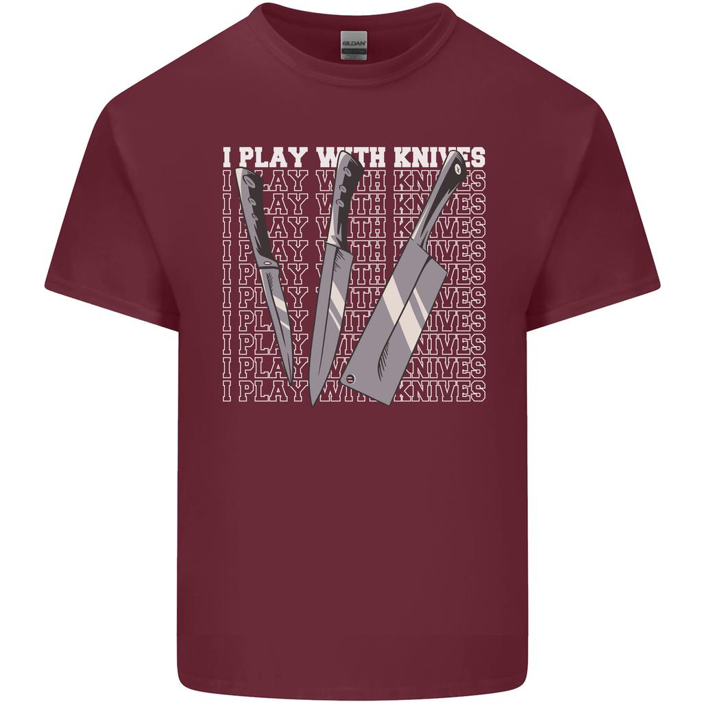 Chef I Play With Knives Unisexs Light Cotton TShirt