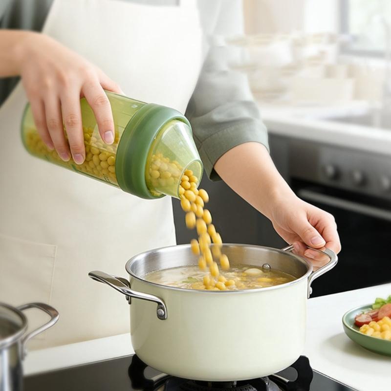 Clear View Silicone Seal Storage Jar For Easy Content Identification In Kitchen Supplies Without Opening The Lid