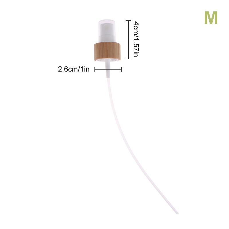 1Pc Eco-Friendly Bamboo Plastic Skincare Packaging Bottle Pump Lid 18-410 20-410 24-410 Wooden Cover Lotion Caps Spray Top