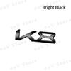 3D Metal K3 K5 K8 Logo Car Fender Side Rear Tail Trunk Emblem Sticker For KIA Sportage K9 Forte Ceed Sorento Cerato Rio Soul  FZ3