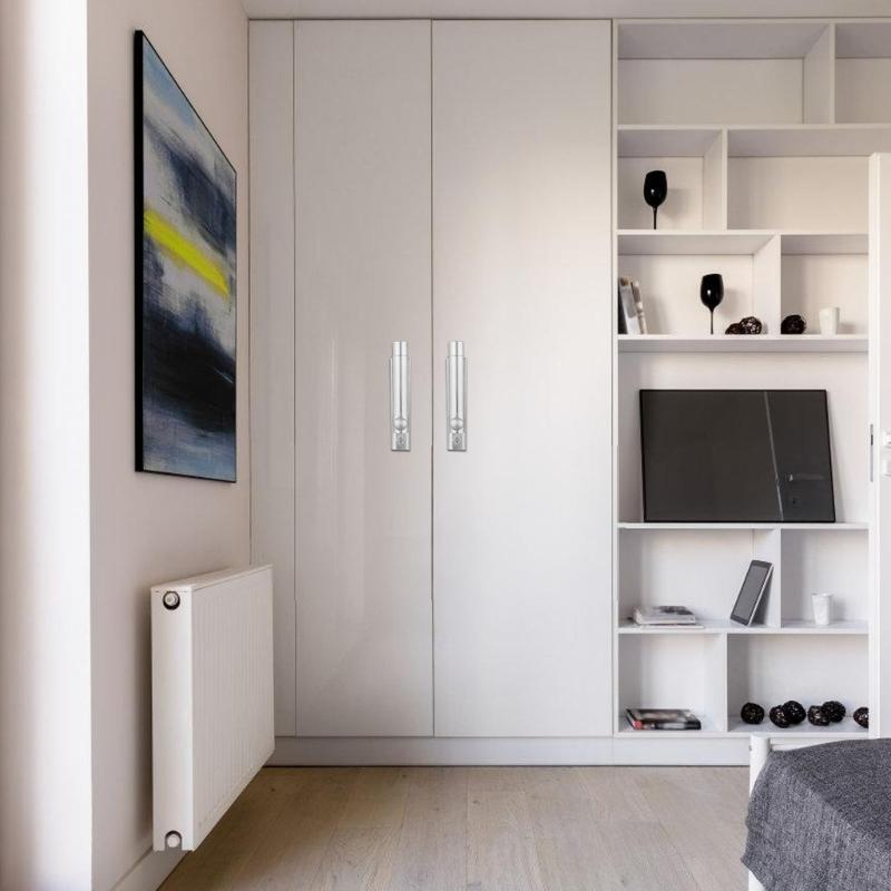 Snadno instalovatelný posuvný dveřní šroub s pevnou kovovou konstrukcí Moderní push-pull uzávěr dveří 78 mm pro lepší bezpečnost